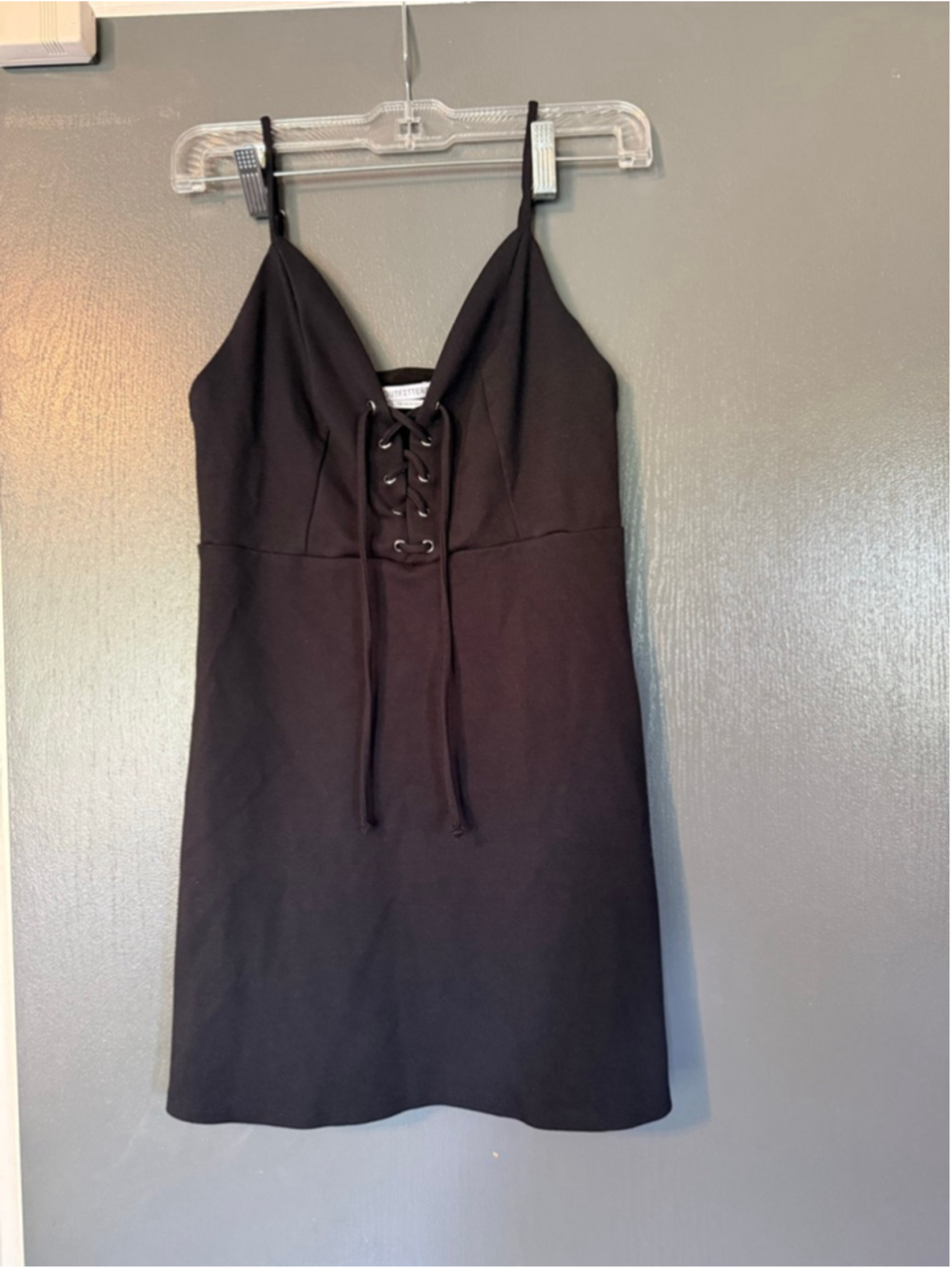 Women's Urban Outfitters Black Lace-Up Mini Dress M